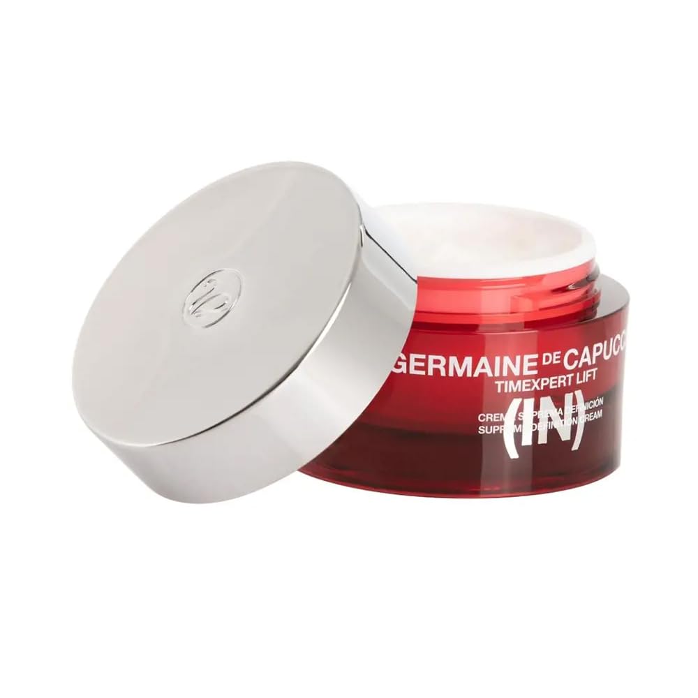 Germaine de Capuccini Timexpert Lift jar showing firming formula for firmer-looking skin.