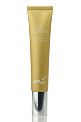 Gernetic Lift Creme jar close-up showing rich texture for targeted contour care.