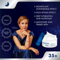 Gerovital Classic Night Cream packaging front view highlighting premium care.