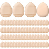 Gerrii 72-piece finger powder puff pack in skin tones for easy blending
