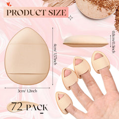 Gerrii mini makeup sponge with smooth texture for precise concealer