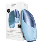 GESKE SmartAppGuided sonic thermo facial brush performing deep facial cleansing