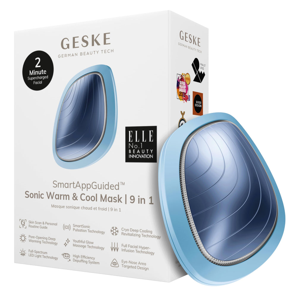 GESKE SmartAppGuided mask front view for versatile 9-in-1 facial care