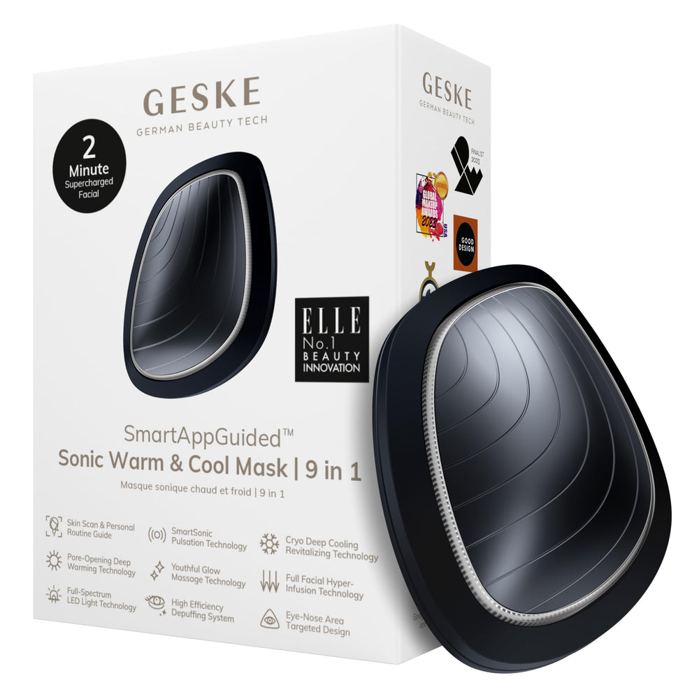 GESKE SmartAppGuided warm and cool mask hero for premium facial comfort