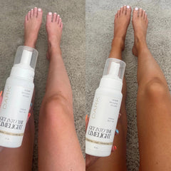 Get Into The Limelight Dark Sunless Mousse swirl on skin for natural-looking coverage