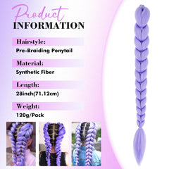 GetGal pre-styled braid ponytail delivers salon-quality style in minutes.