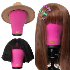 Close-up cork surface ideal for gentle shaping and wig setting