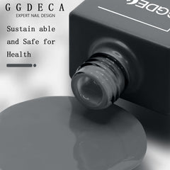 GGDECA grey gel nail polish color swatches show rich, even coverage