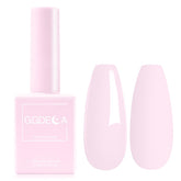 GGDECA light pink gel bottle close-up, true color preview for precise manicure planning.