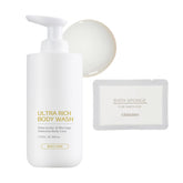 GIANANO moisturizing soft foaming body wash bottle releasing rich foam for gentle cleansing.