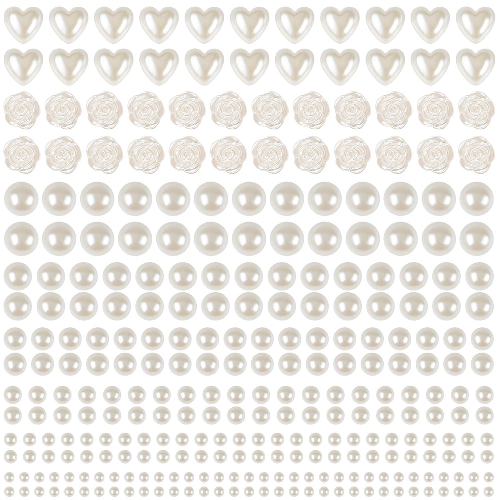 GIFOHAPY 3mm rose pearl stickers for quick DIY craft accents.