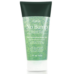 GIGI No Bump bottle pour for smoother razor glide and pre-shave prep.