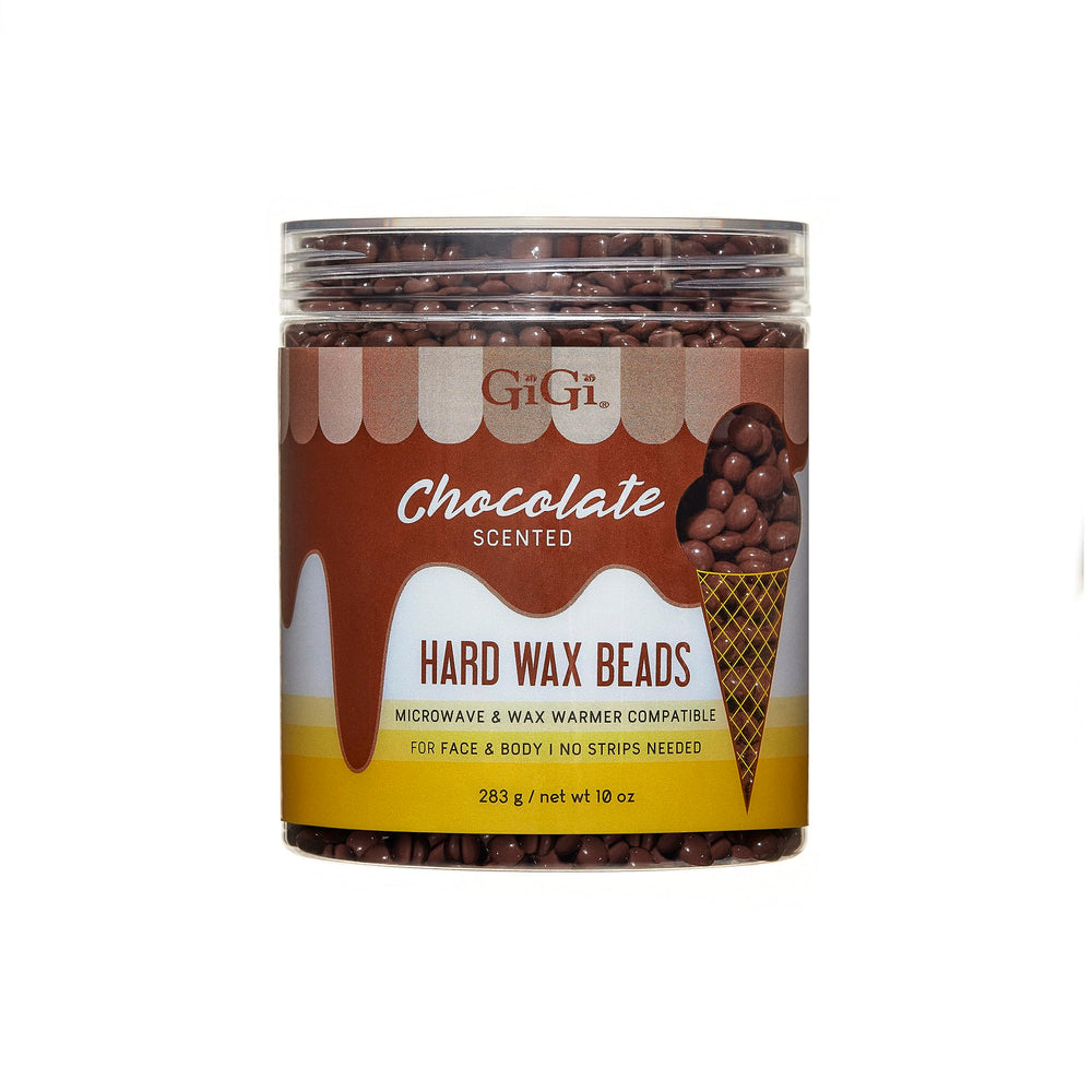 GIGI hard wax beads chocolate-scented 10oz ready for home waxing for smooth skin
