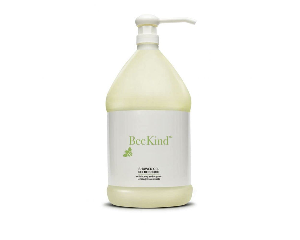 Gilchrist & Soames BeeKind shower gel 1gal pour bottle for refreshing, nourishing cleanse.