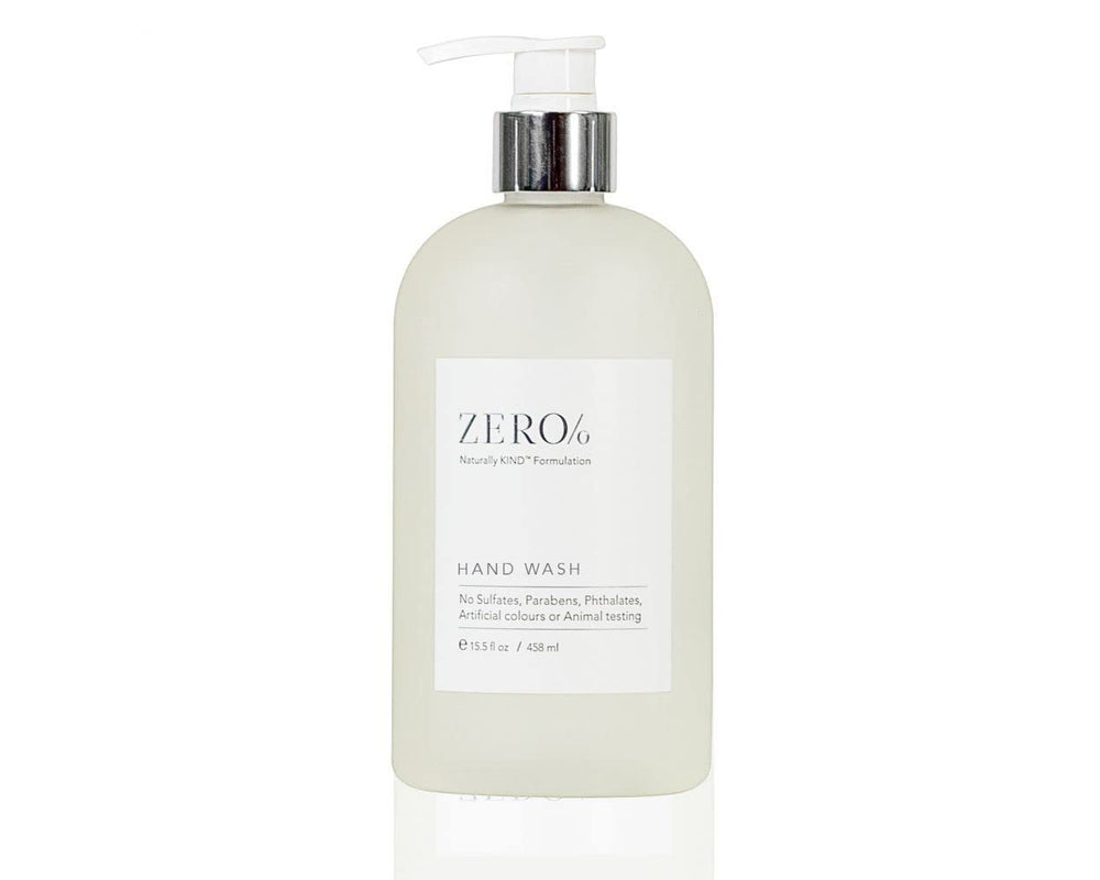 Gilchrist & Soames Zero% bottle pour showcases a refreshing marine fragrance for daily hand washing.
