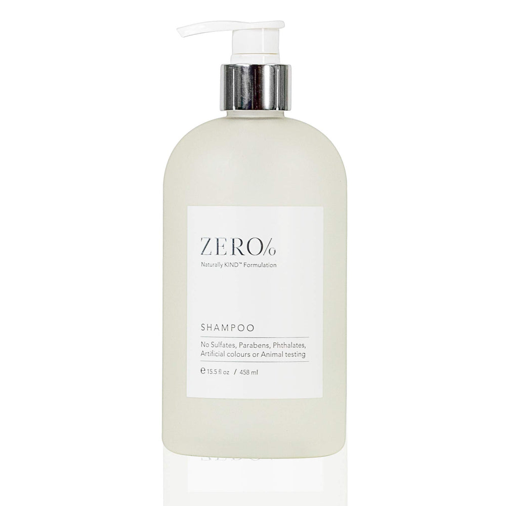Gilchrist & Soames Zero% Collection Shampoo bottle front for daily cleansing