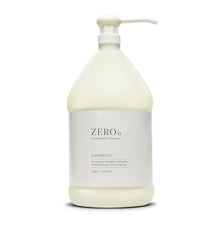 Gilchrist & Soames Zero% Unisex Shampoo bottle front, paraben- and sulfate-free cleansing for all hair types.