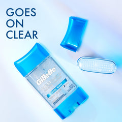 Gillette Advanced Clear Gel Antiperspirant Cool Wave pack illustrates value and convenience