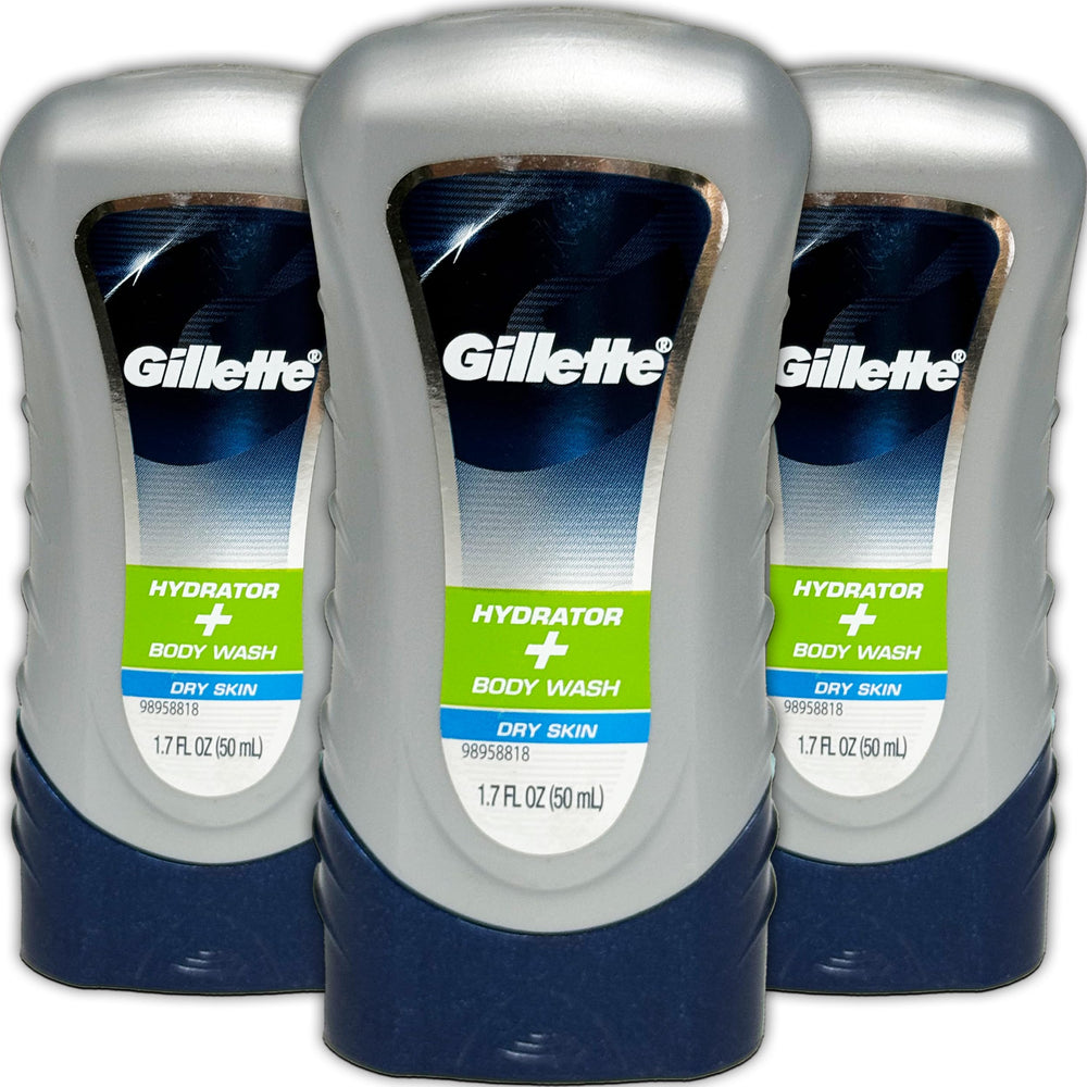 Gillette Hydrator Body Wash 3-pack keeps skin soft and hydrated after workouts.