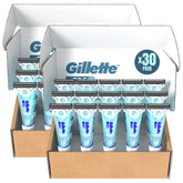 Gillette TREO razor with built-in gel for mess-free caregiving shaving.
