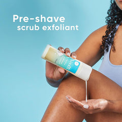 Gillette Venus Exfoliant Scrub ingredients: sea salt, niacinamide, panthenol