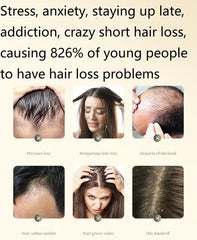 Ginaday ginger shampoo pour action, convenient daily use and even distribution.