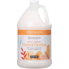 Ginger Lily Farms Coco Mango Conditioner bottle for all hair types, weightless hydration.