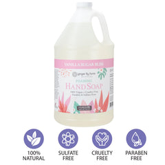 Ginger Lily Farms Botanicals Vanilla Sugar Bliss close-up reveals natural ingredients.