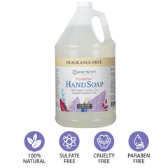 Ginger Lily Farms Botanicals hand-washing scene emphasizes everyday hygienic use.