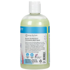 Ginger Lily Farms body wash foamy lather with green tea and lemongrass scent.