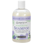 Ginger Lily Farms Botanicals lavender chamomile shampoo bottle with calming scent for daily relaxation.