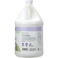 Ginger Lily Farms Botanicals soothing butter lotion texture close-up highlights quick absorption.