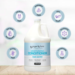 Conditioner being poured to hydrate hair during shower routine