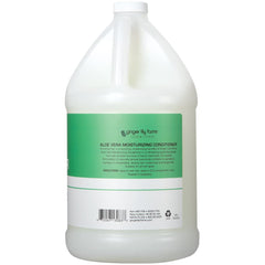 Label closeup of Ginger Lily Farms conditioner highlighting vegan ingredients.