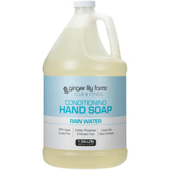 Ginger Lily Farms hand soap bottle with gentle cleansing and refreshing scent.