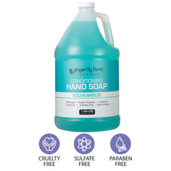 Ginger Lily Farms hand soap with silky lather for gentle cleansing