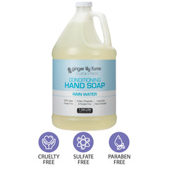 Ginger Lily Farms rain water scent offers spa-like aroma during hand washing.