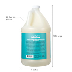 Ginger Lily Farms Argan Shampoo bottle with pump for easy daily salon use