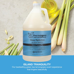 Green Tea Lemongrass scent close-up evokes calming spa-like freshness.
