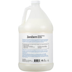 Close-up of ZeroDerm bottle showing rich, gentle lather for daily cleansing