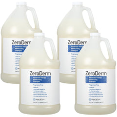 Ginger Lily Farms ZeroDerm shampoo bottle closeup; fragrance-free for sensitive skin.