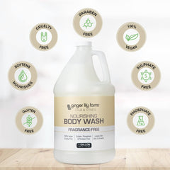 Ginger Lily Farms aloe hydration close-up showing skin nourishing botanicals