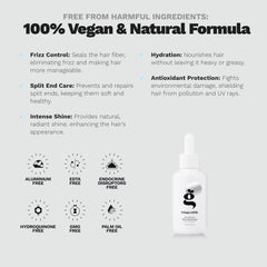 Damp hair application with Ginger Milk oil seals moisture.