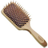 Giorgio Eco-Friendly Wooden Bristle Hairbrush Paddle for gentle detangling and shine