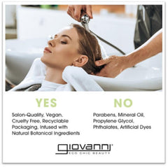 Giovanni Biotin & Collagen Hair Serum dispenser ready to apply for smoothness