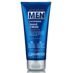 Giovanni Cream Shave Cedarwood bottle highlights rich aroma for a smooth daily shave.