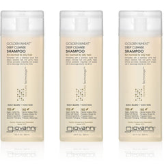Giovanni Golden Wheat Deep Cleanse Shampoo bottle for a refreshed scalp and light feel
