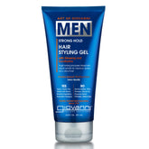 GIOVANNI men's styling gel jar close-up showing strong hold without buildup.
