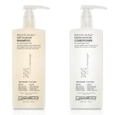 Giovanni Smooth as Silk shampoo bottle showing color-safe, sulfate-free moisture.
