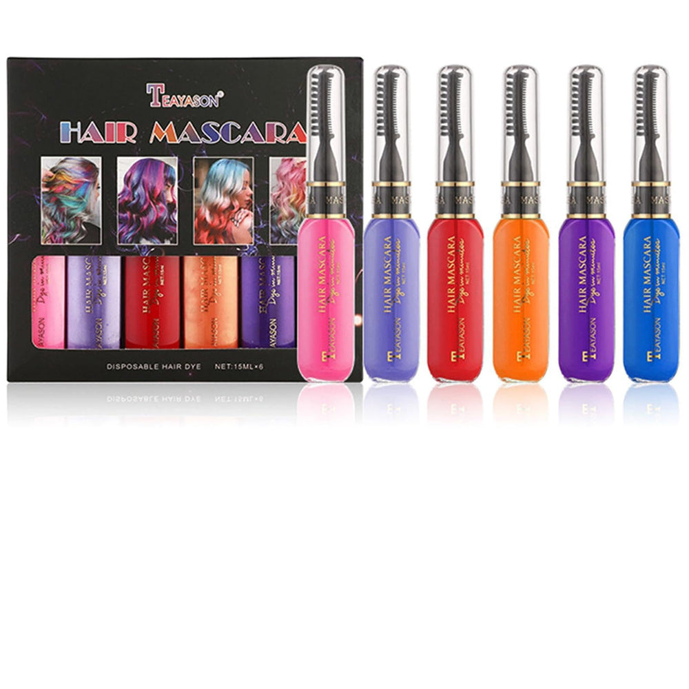 Gireatick hair mascara bottle and brush for precise color on hair and lashes